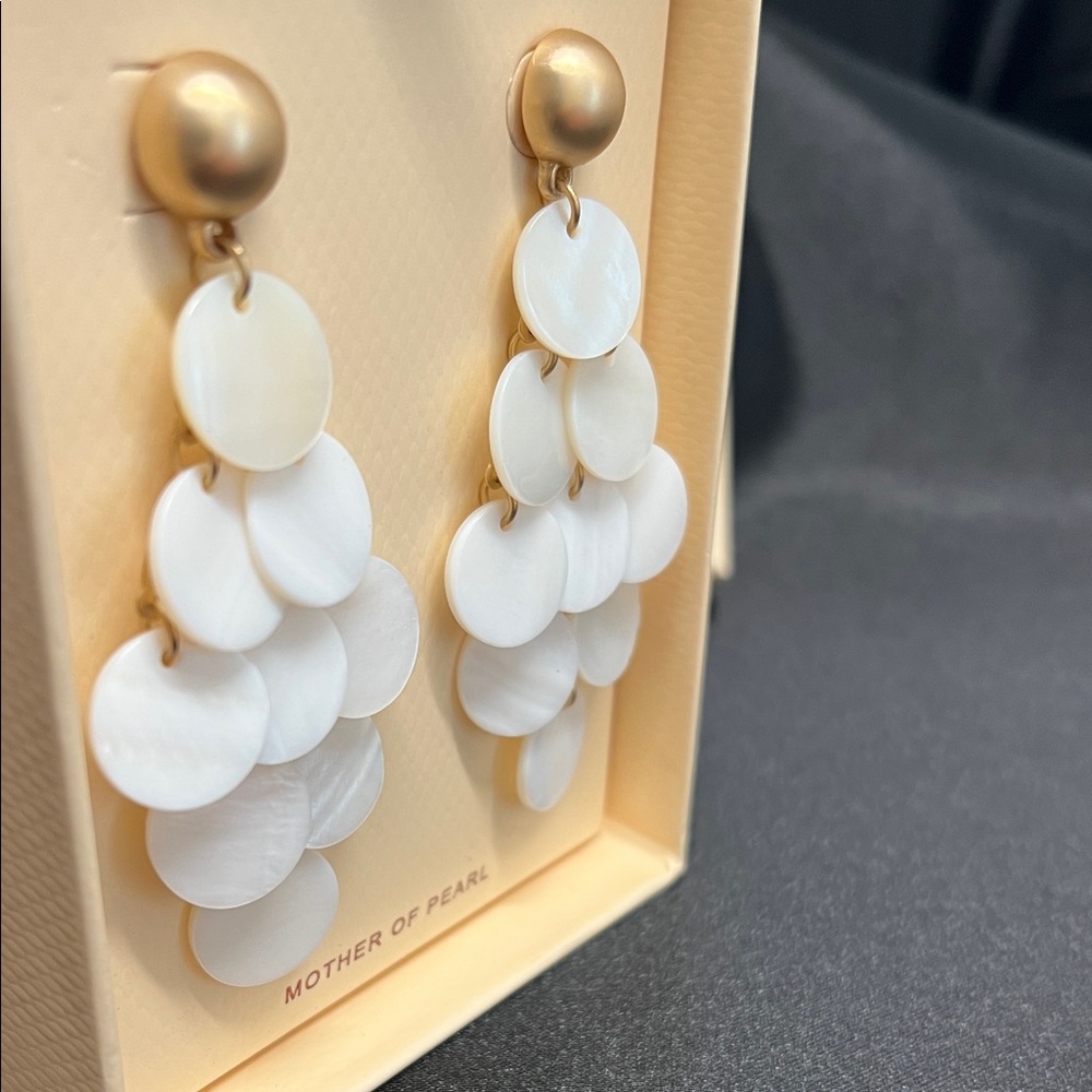 Camila Coelho | Mother of Pearl Dangle Earrings - Picture 5 of 9